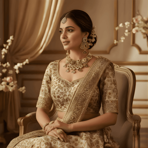 Meenakari Necklace | Tripti Rajputi Gold-Plated Statement Set with Earrings