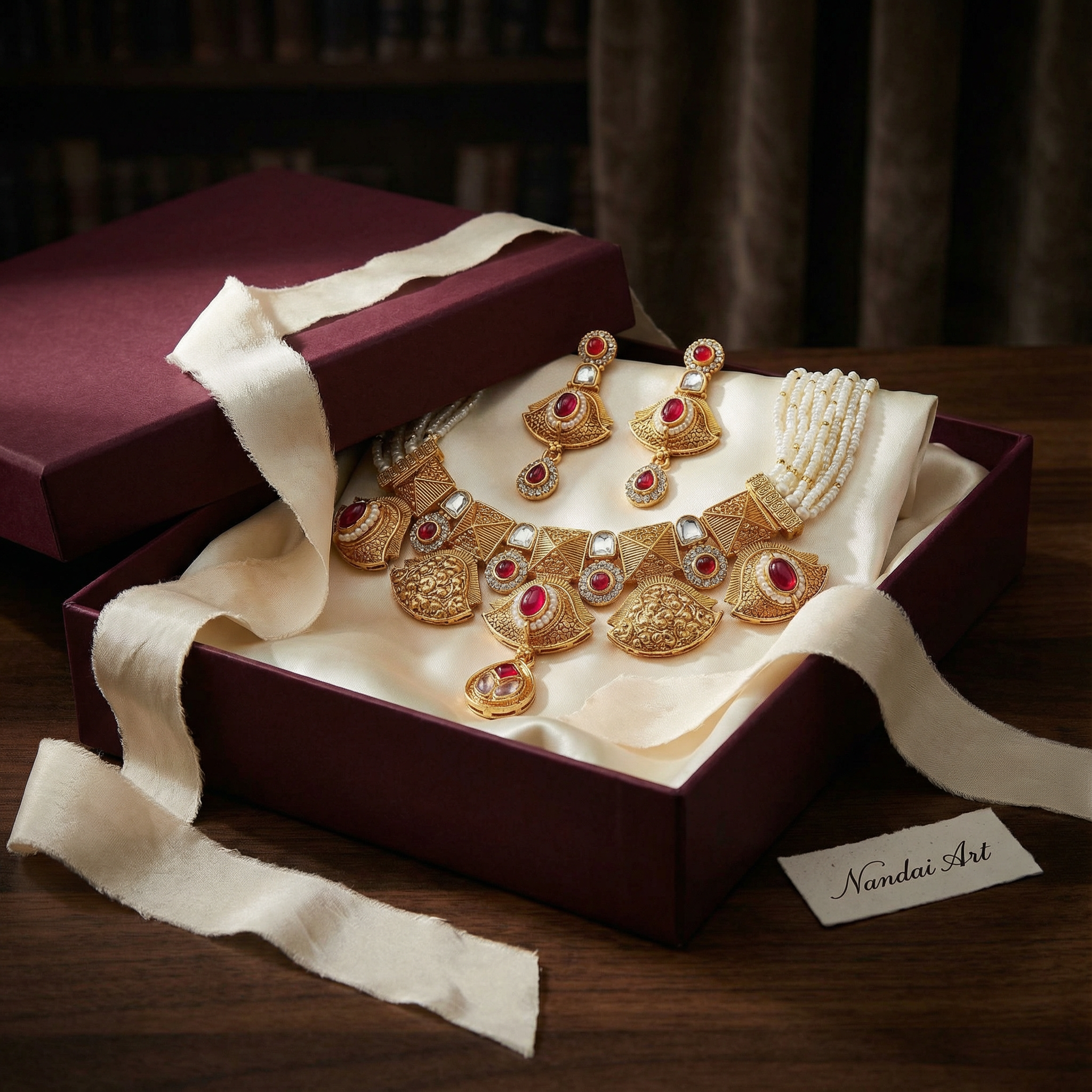 Meenakari Choker Necklace Set: Rajputi Enamel Jewelry
