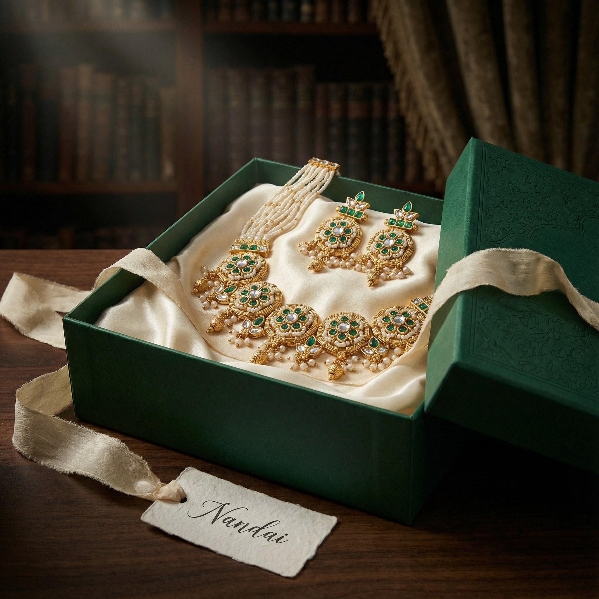 Kundan Choker Set | Rajputi Bridal Necklace with Pearls & Gold