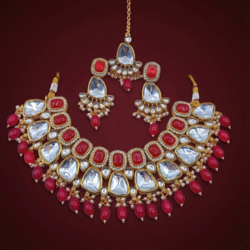 Kundan Choker Set | Earrings | Sarah Jadau Kundan Jewellery for Women