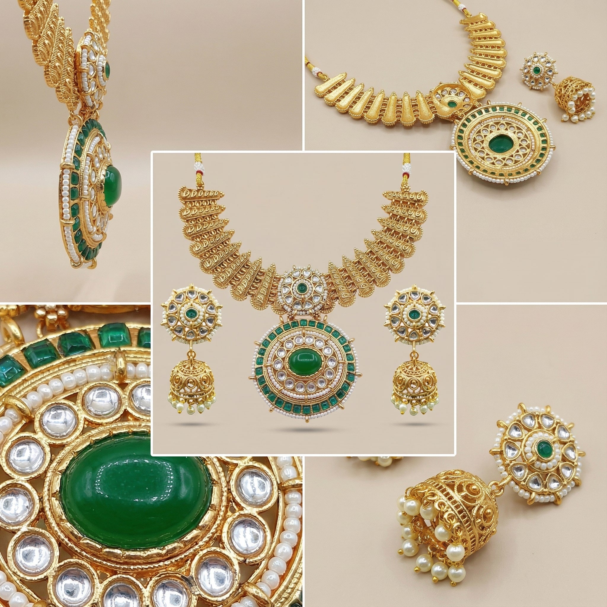 Kundan Choker Set | Rajputi Luxury Indian Bridal Jewelry