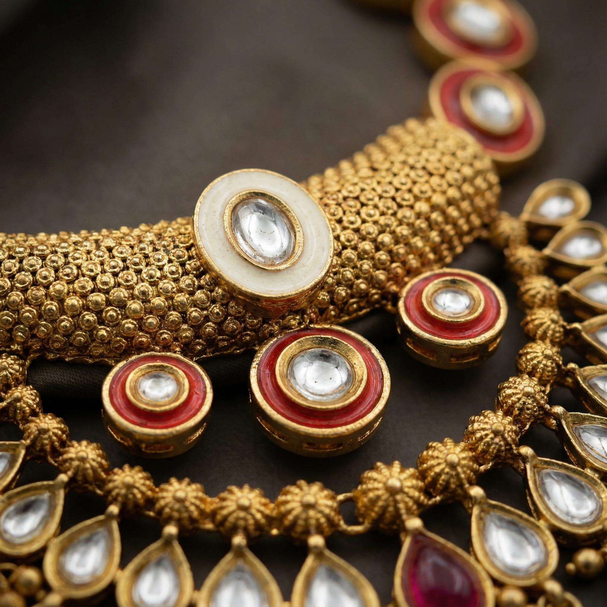 Kundan Choker Set | Rajputi Luxury Indian Bridal Necklace & Earrings