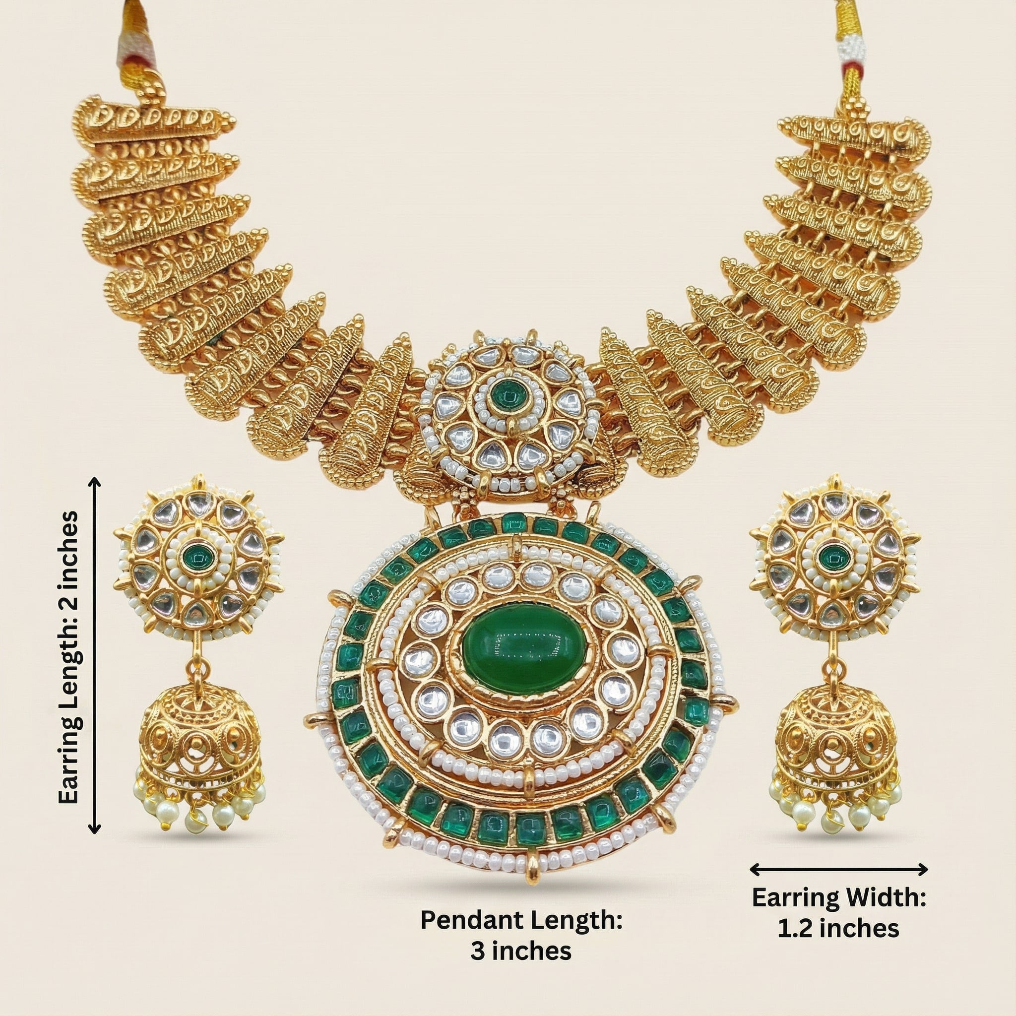 Kundan Choker Set | Rajputi Luxury Indian Bridal Jewelry
