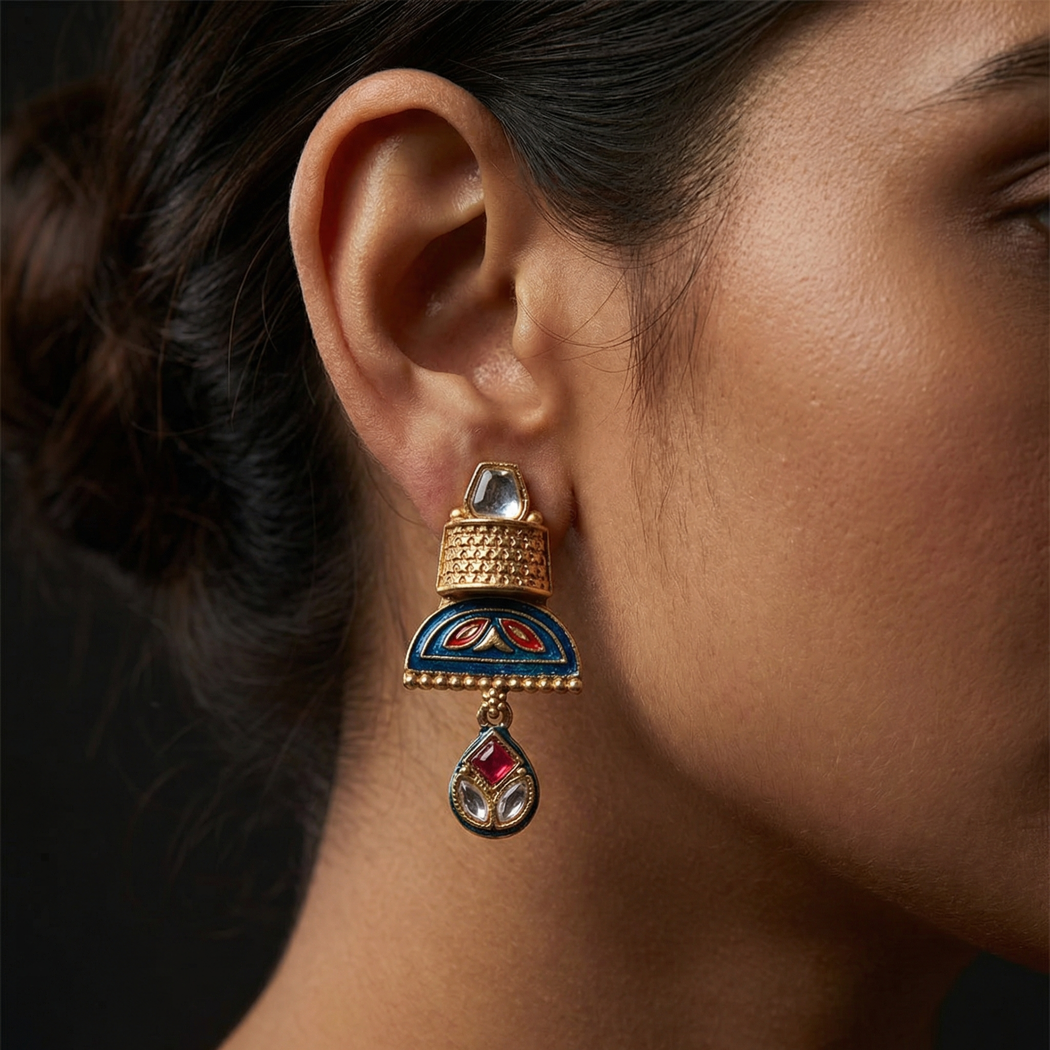 Royal Kundan Choker Set – Bridal Necklace & Earrings