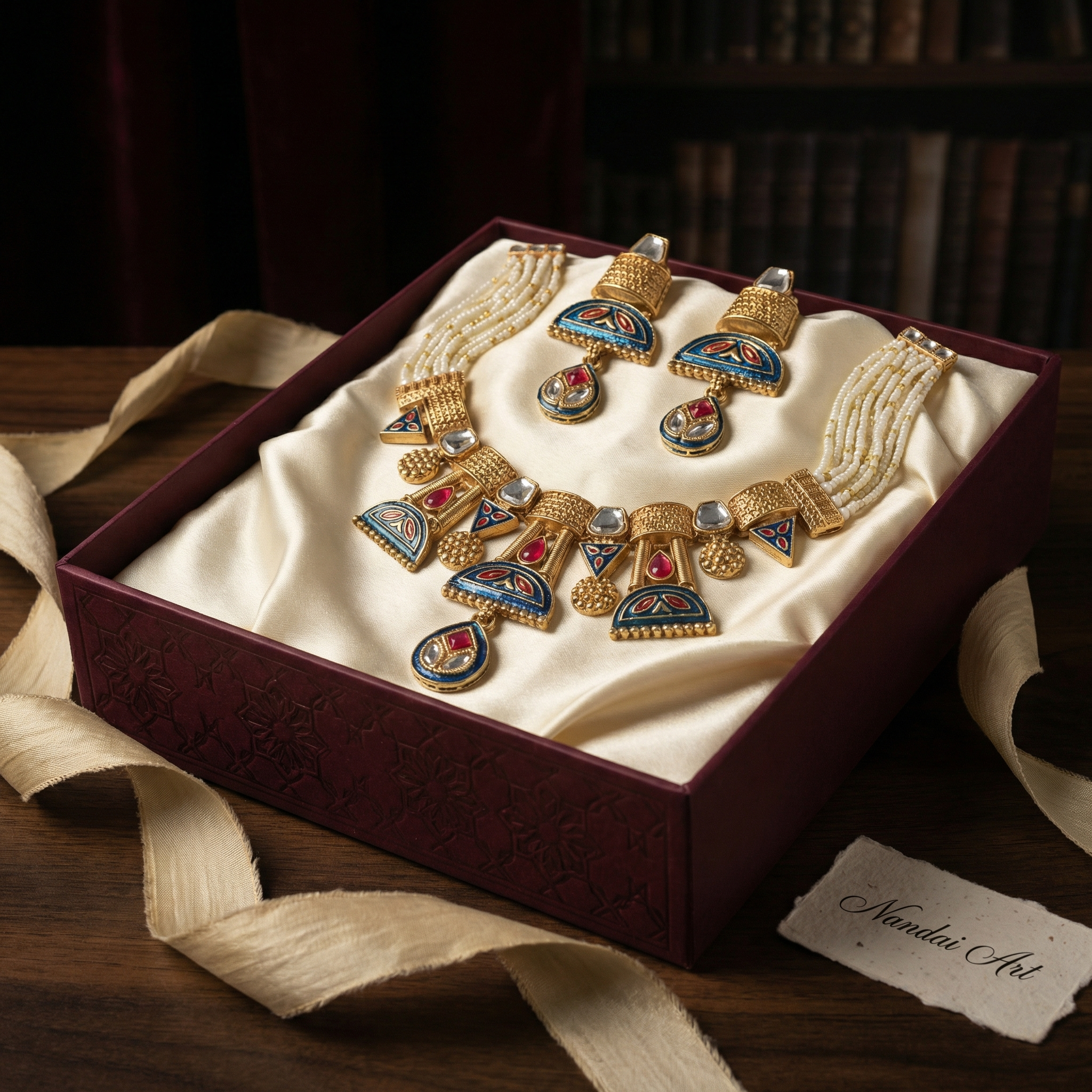 Royal Kundan Choker Set – Bridal Necklace & Earrings