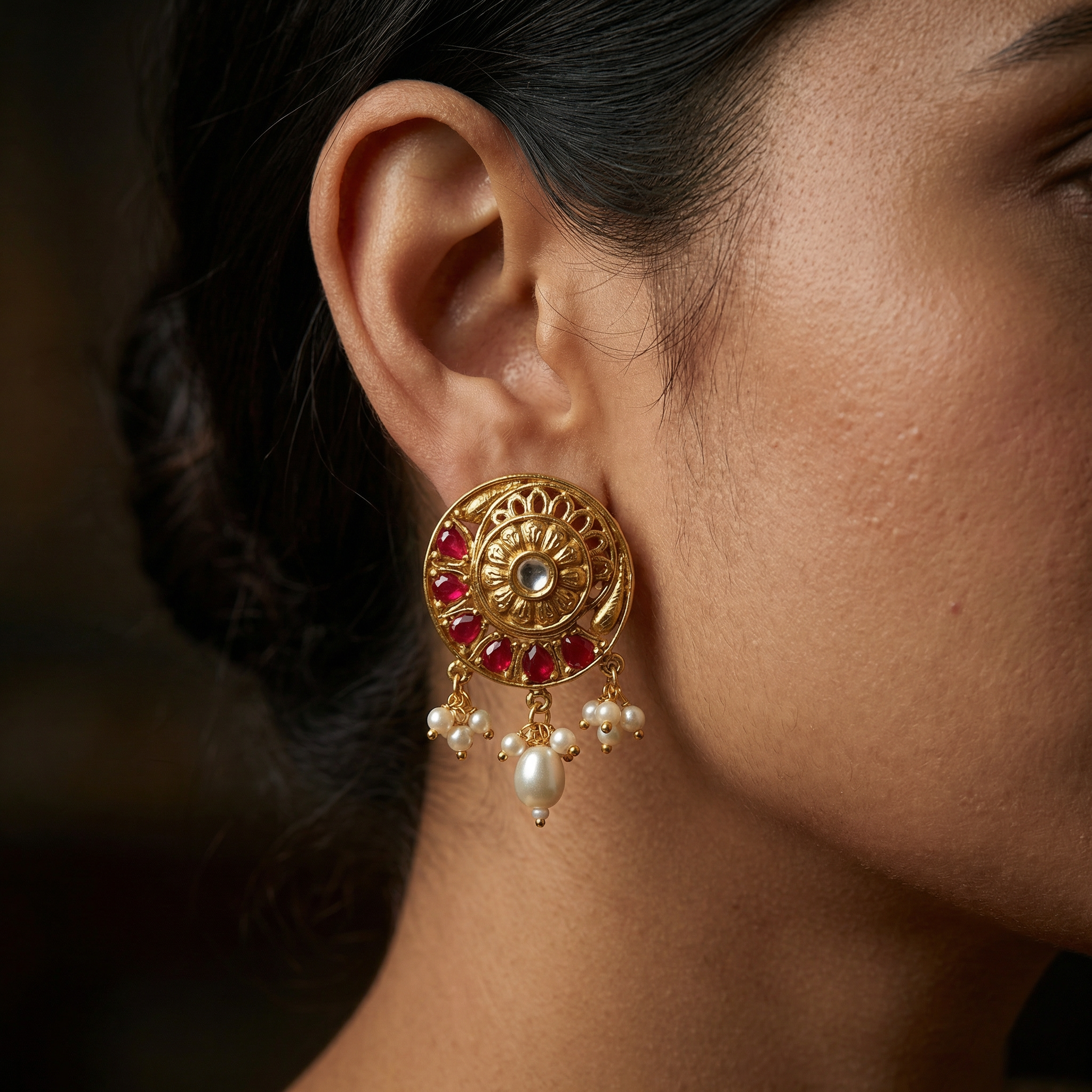 Pearl Choker Set | Rajputi Luxury Indian Bridal Jewelry