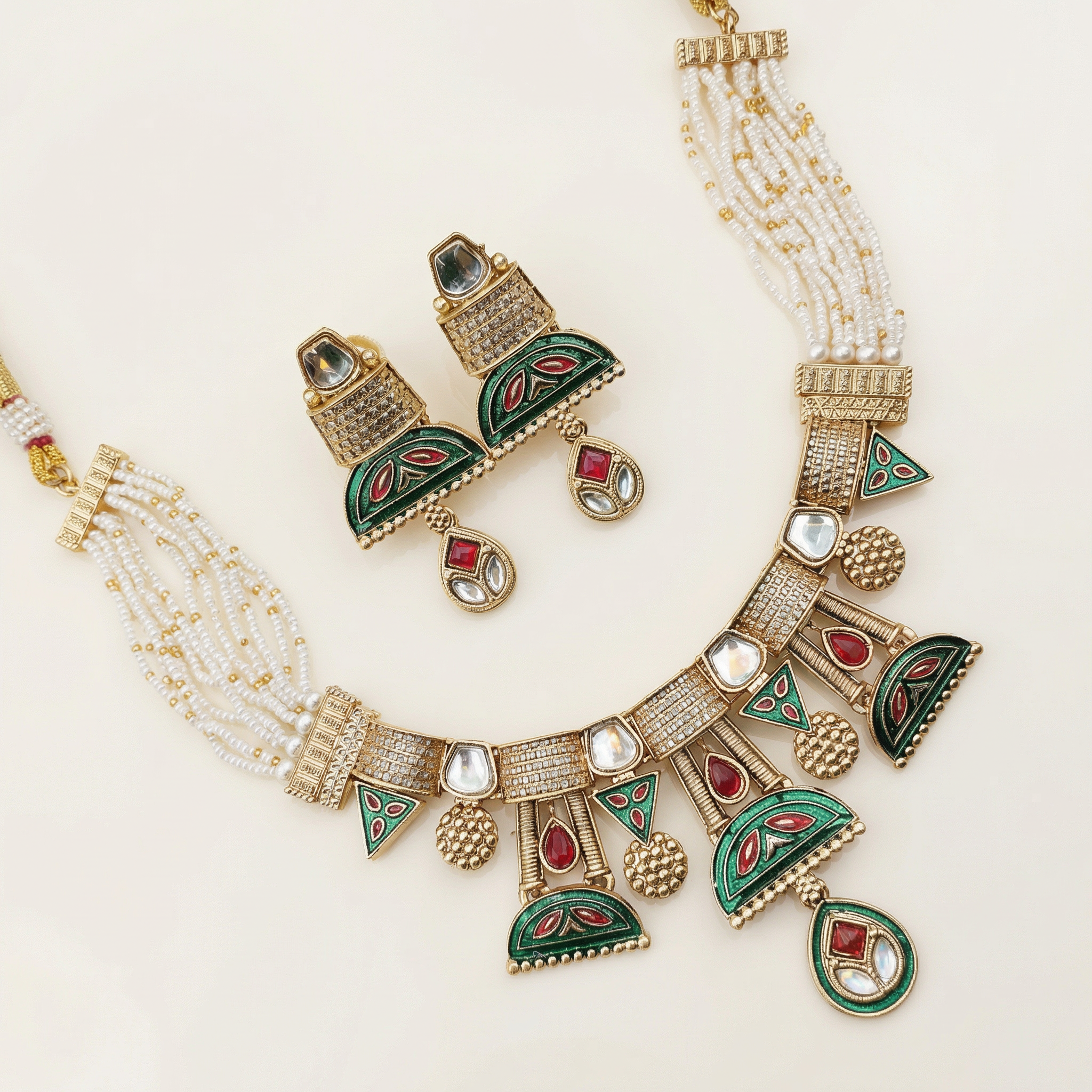 Royal Kundan Choker Set – Bridal Necklace & Earrings