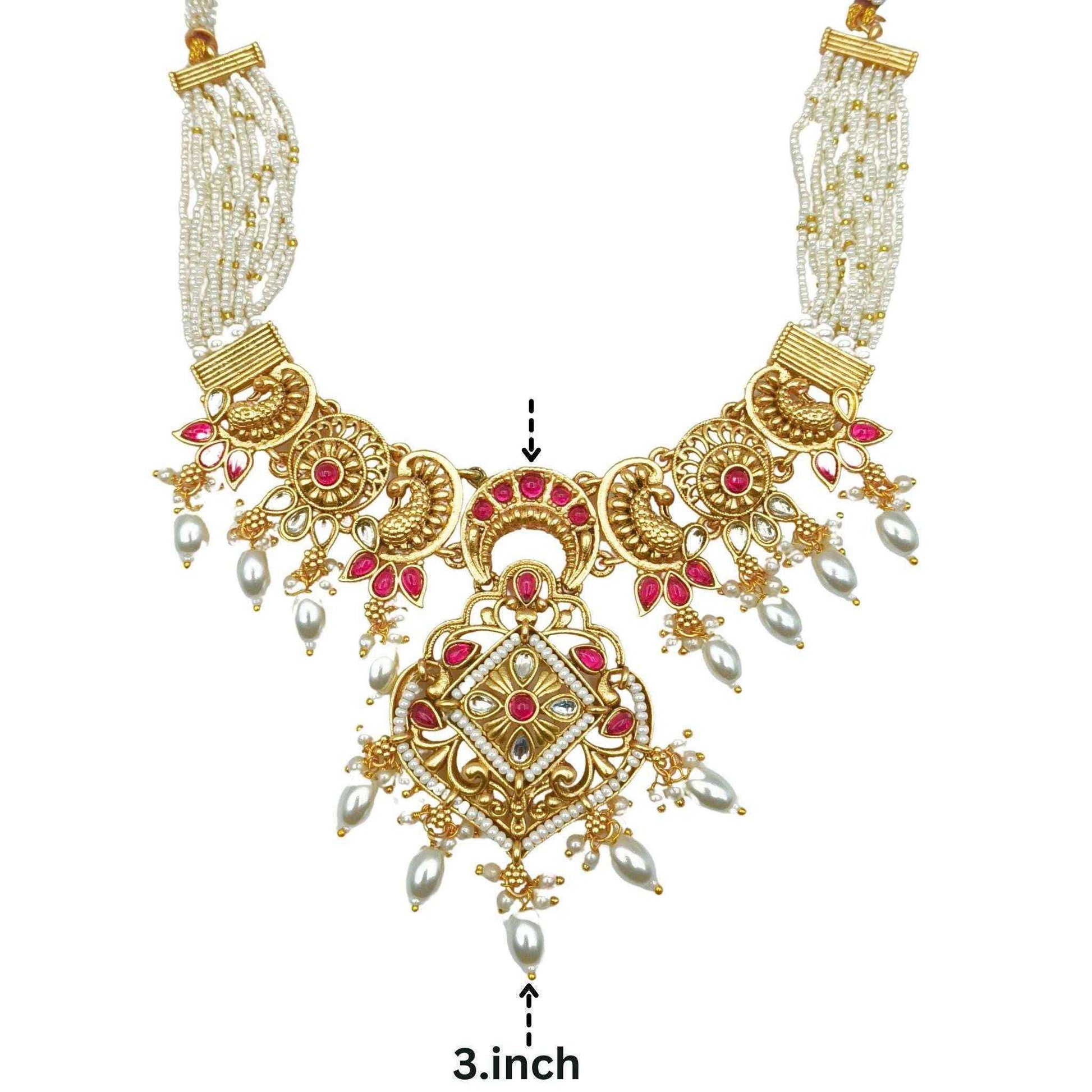 Pearl Choker Set | Rajputi Luxury Indian Bridal Jewelry