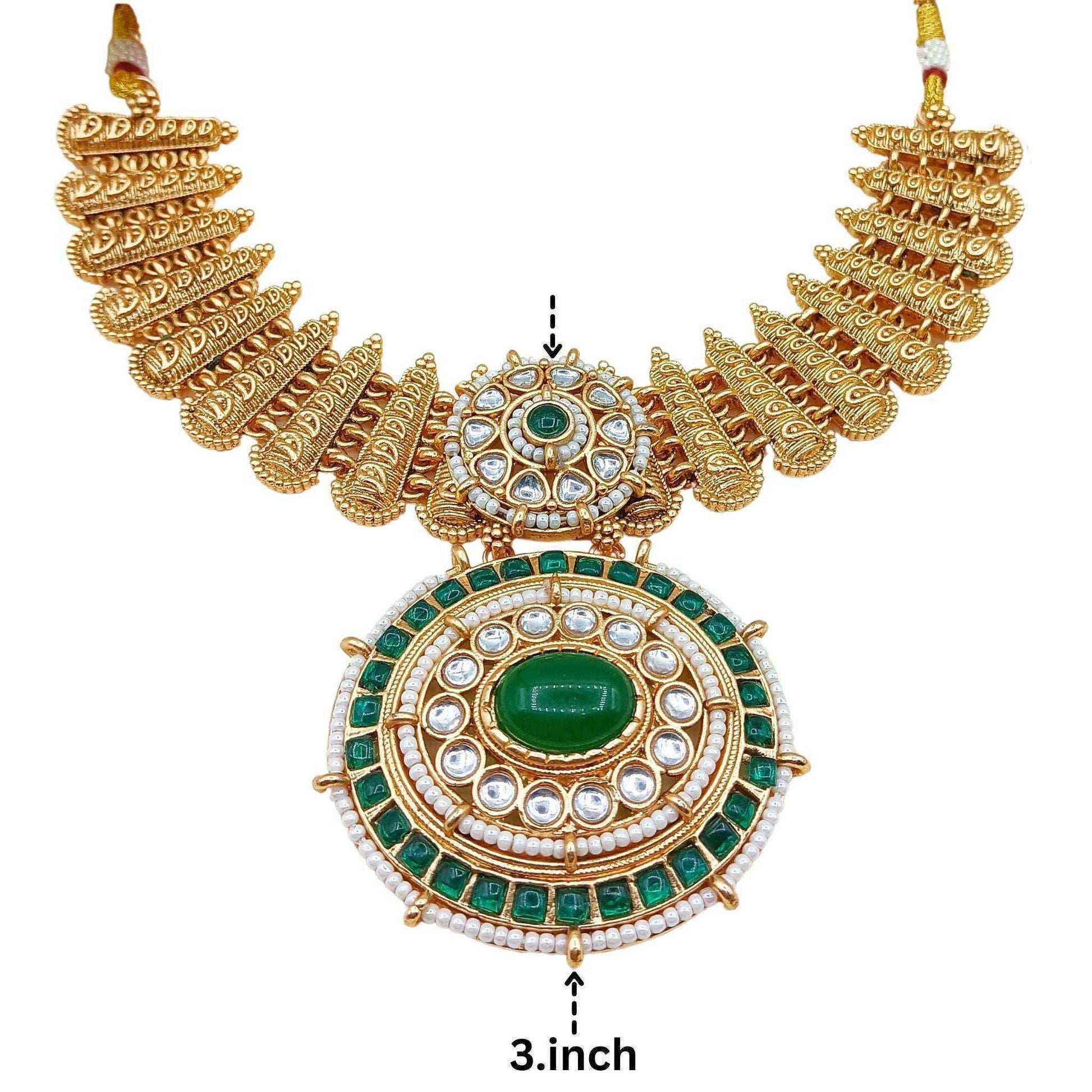 Kundan Choker Set | Rajputi Luxury Indian Bridal Jewelry