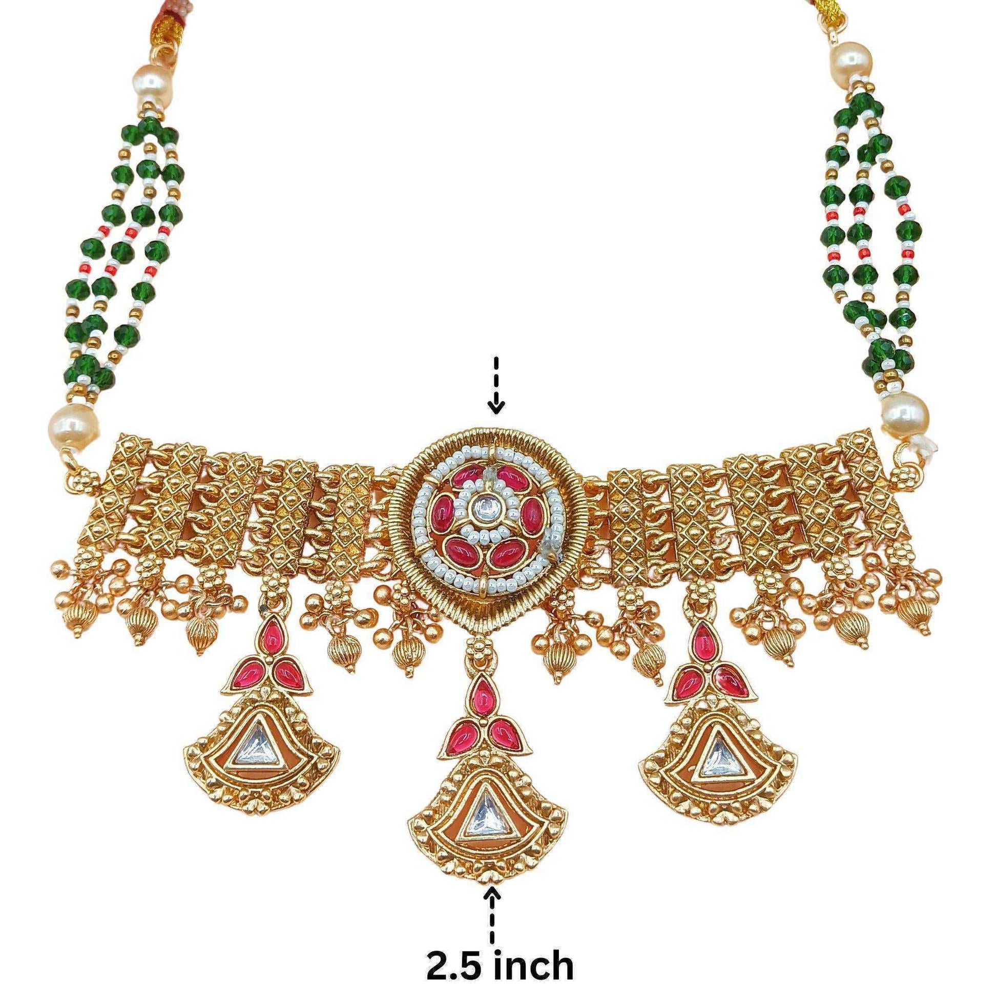 Kundan Choker Set | Meenakari Rajputi Luxury Indian Jewelry