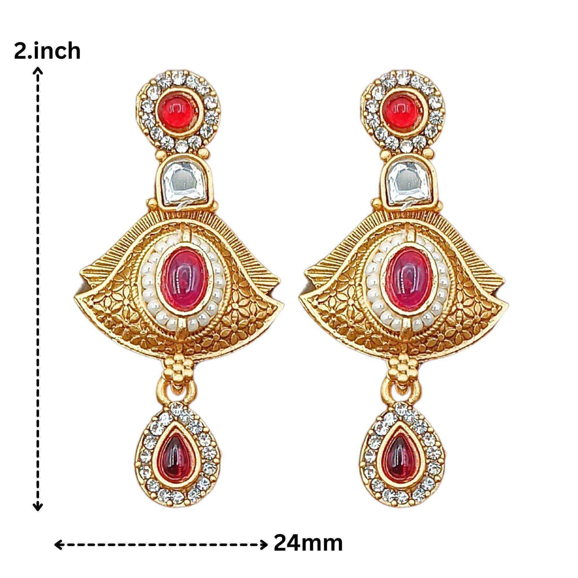 Meenakari Rajputi Choker Necklace | Antique Gold Enamel Jewelry Set