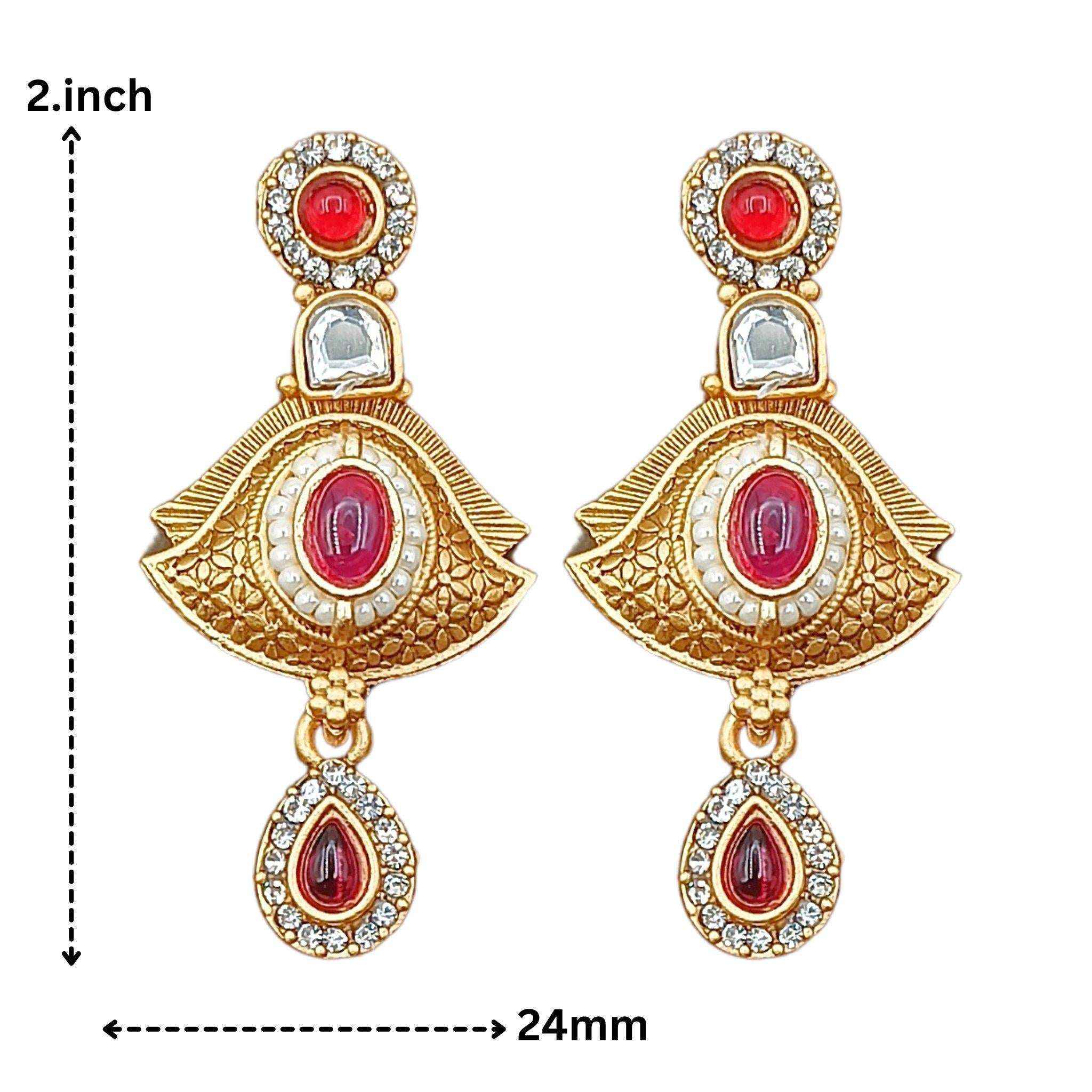 Meenakari Rajputi Choker Necklace | Antique Gold Enamel Jewelry Set