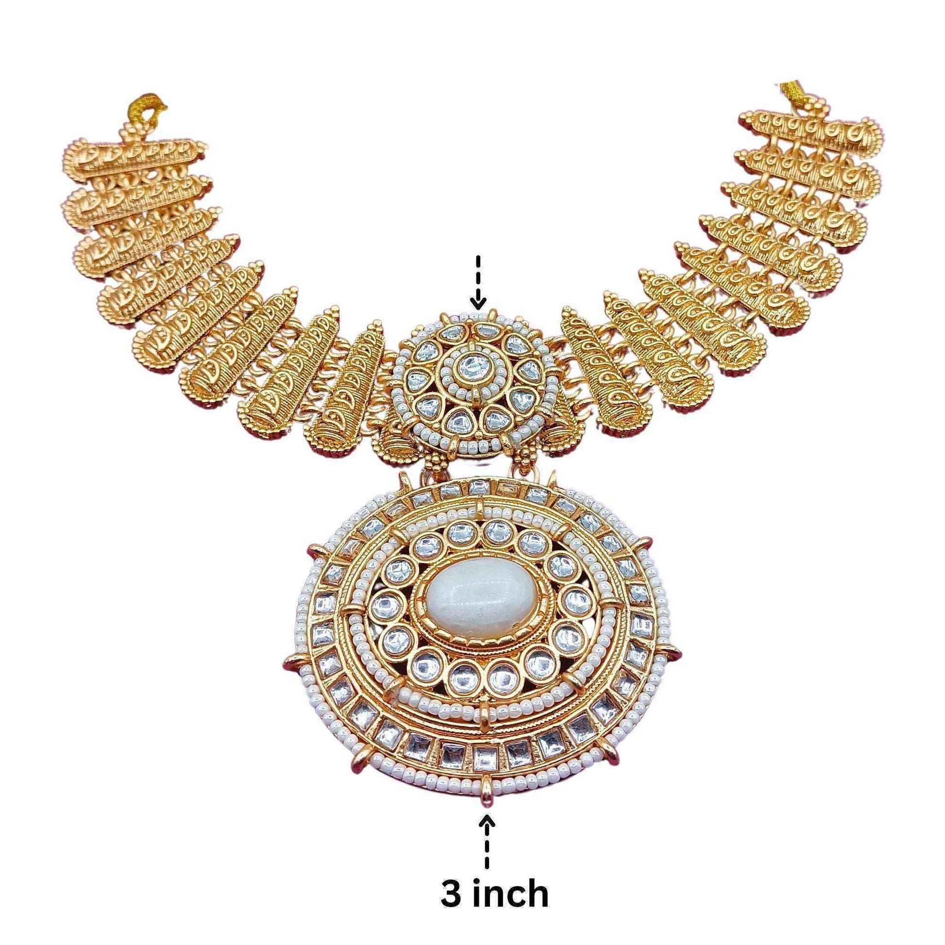 Kundan Choker Set | Rajputi Luxury Indian Bridal Jewelry
