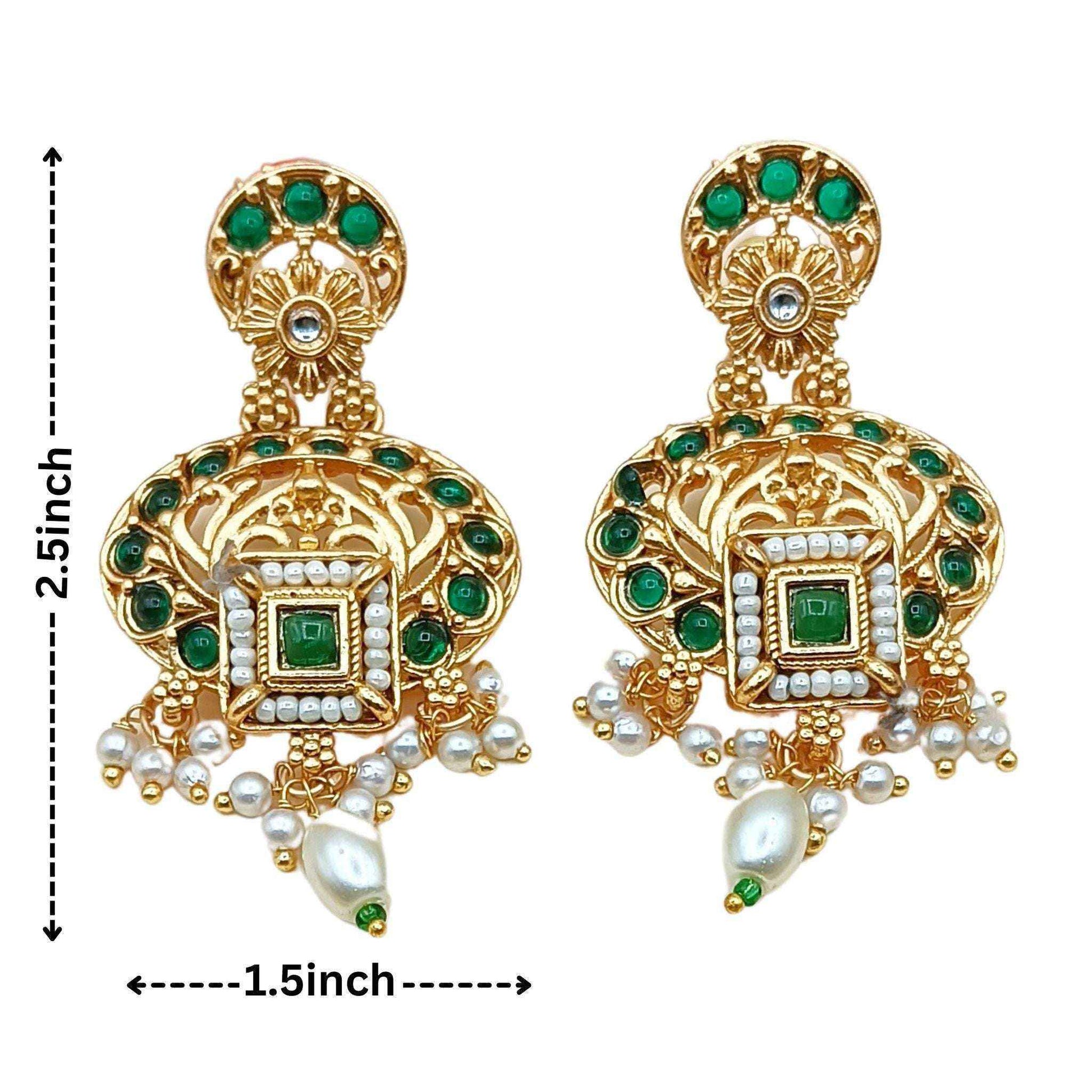 Meenakari Necklace Set | Rajwadi Luxury Handcrafted Bridal Jewelry