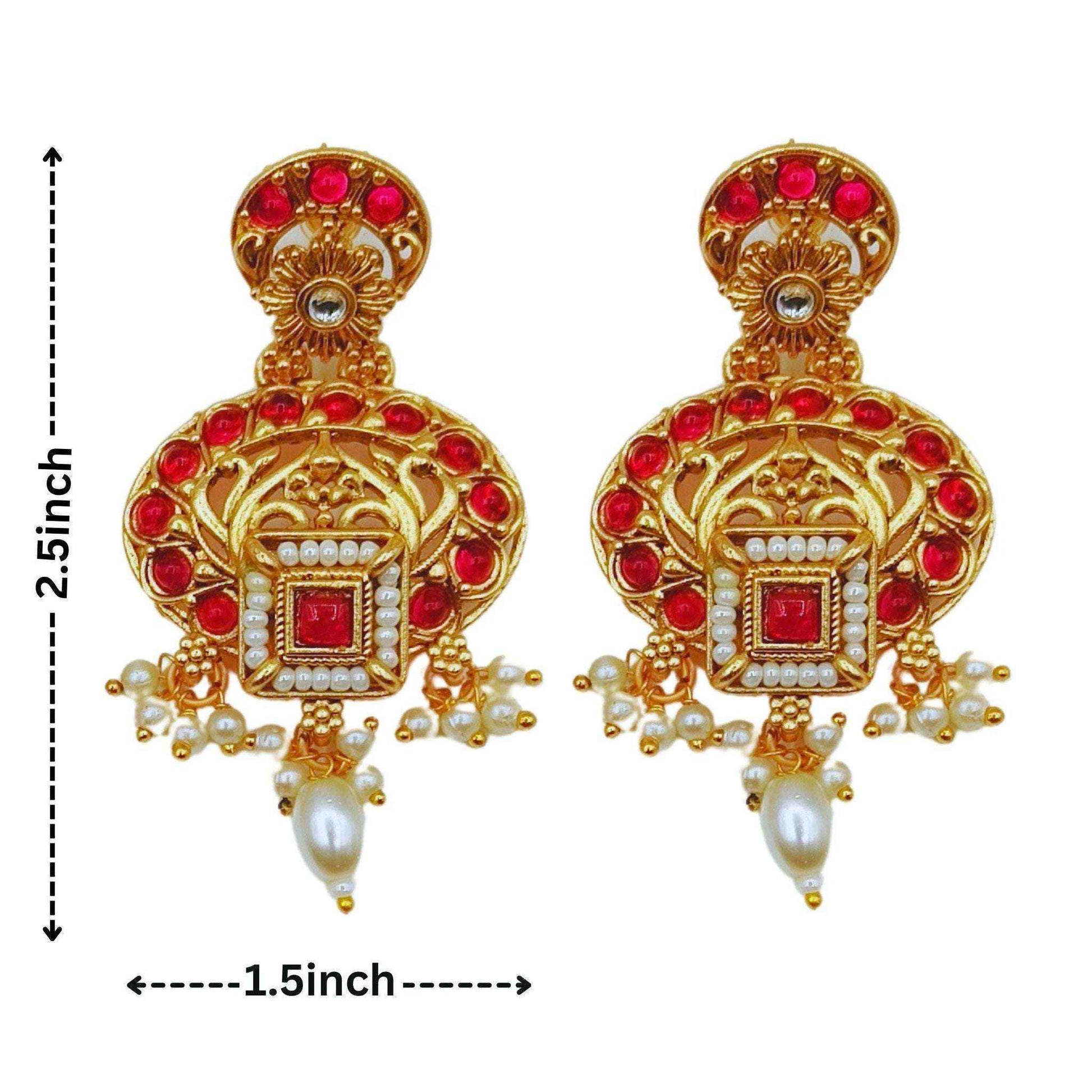 Meenakari Necklace Set | Rajwadi Luxury Handcrafted Bridal Jewelry