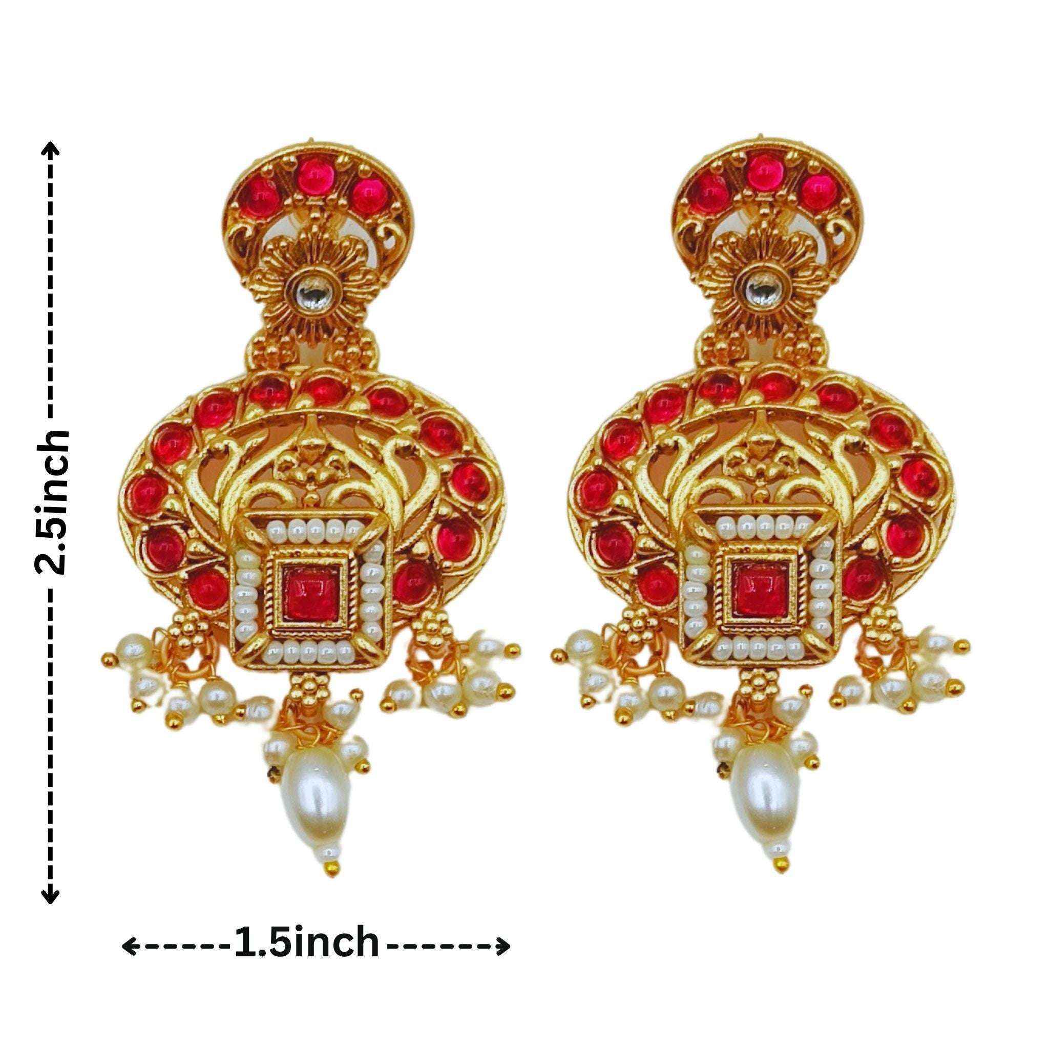 Meenakari Necklace Set | Rajwadi Luxury Handcrafted Bridal Jewelry