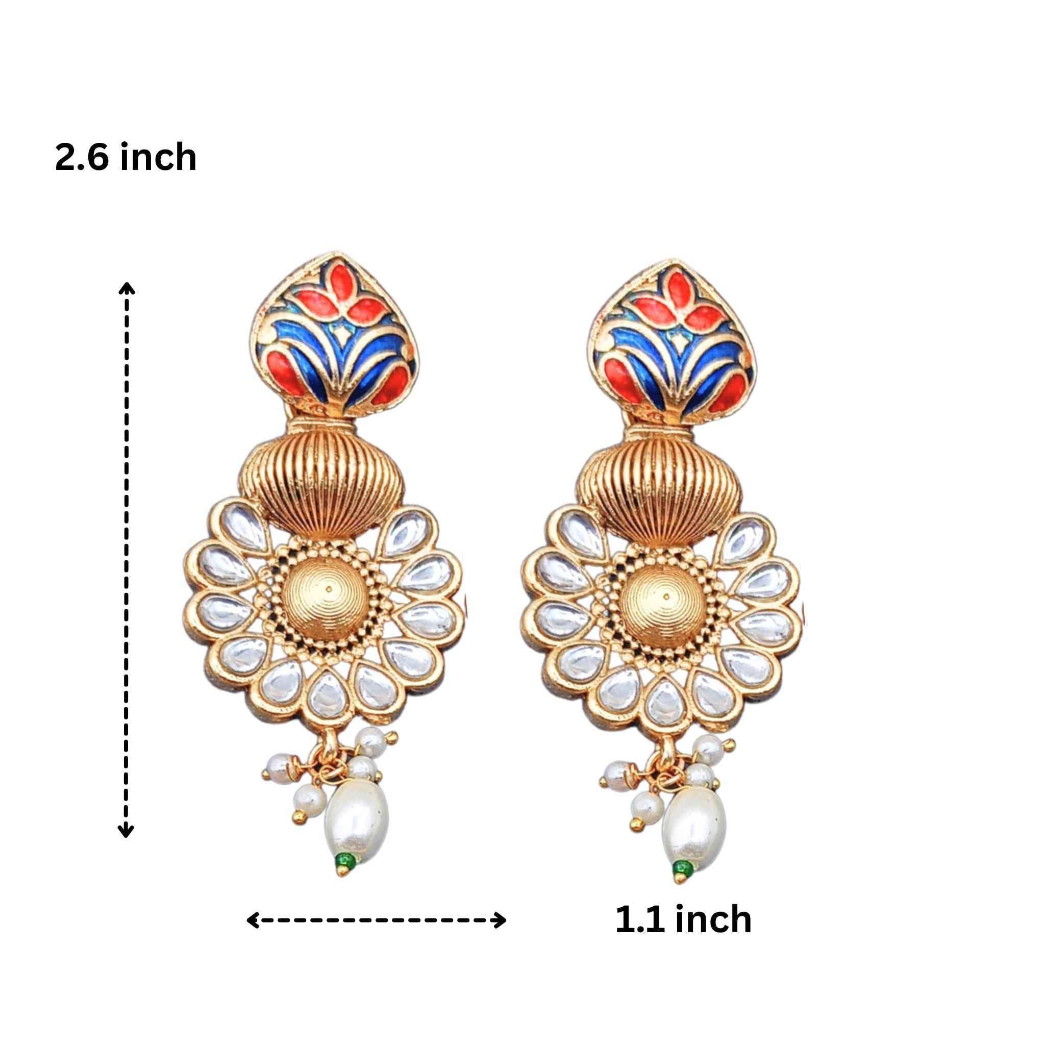 Sonakshi Matte Gold Hasadi Choker Set - Elegant Rajputi Jewellery for Timeless Beauty