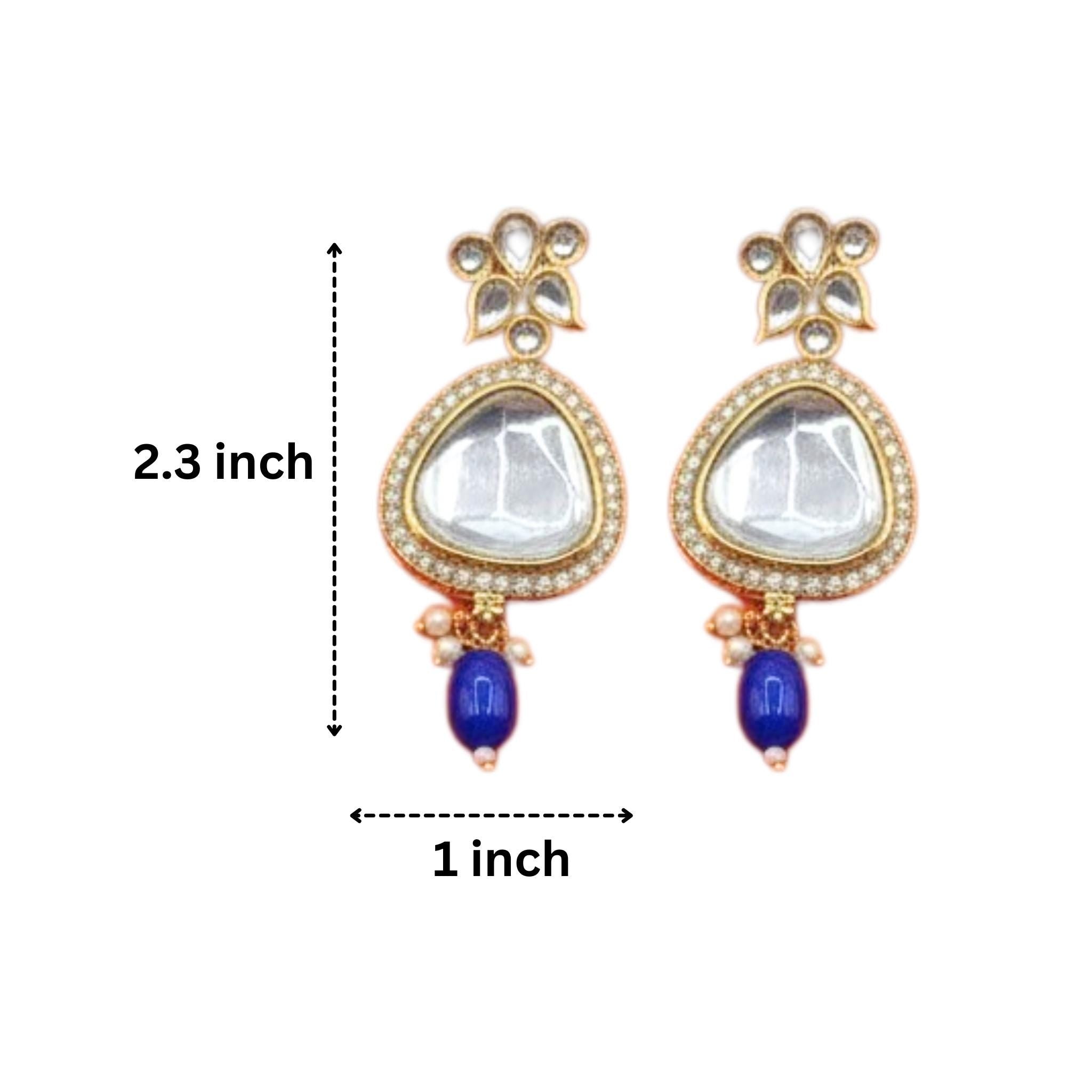 Majestic Uncut Polki Bridal Choker Set – Gold Plated - Nandai Jewels