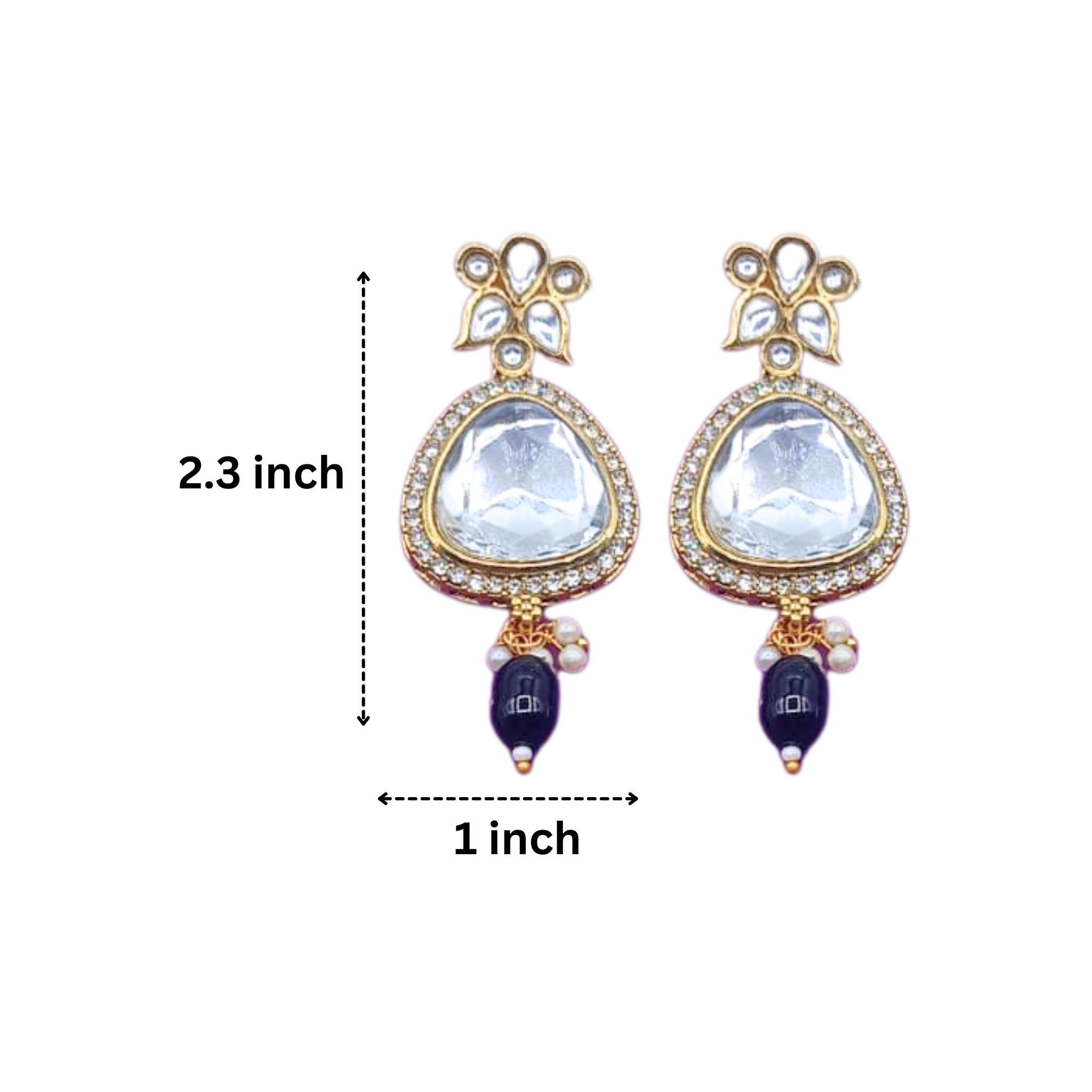 Majestic Uncut Polki Bridal Choker Set – Gold Plated - Nandai Jewels