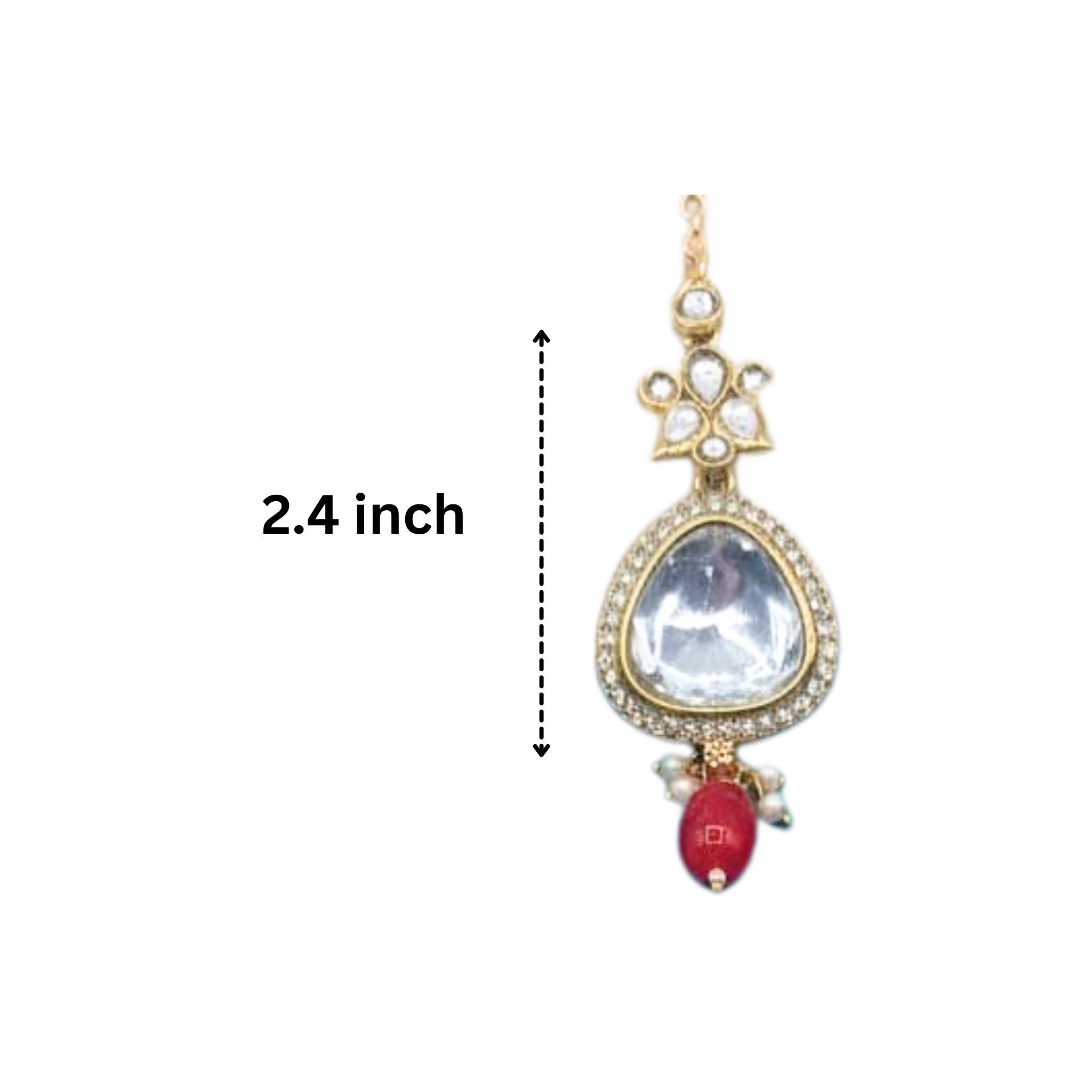 Majestic Uncut Polki Bridal Choker Set – Gold Plated - Nandai Jewels