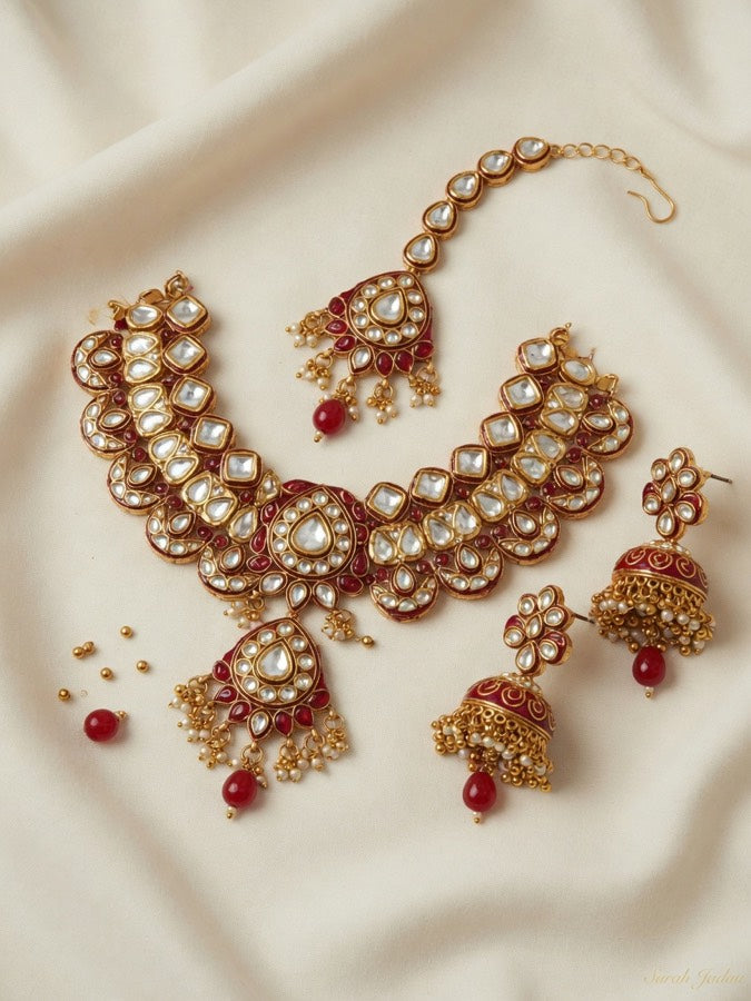 Nandai royal Kundan choker — gold-plated fashion jewellery